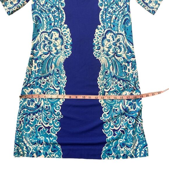Lilly Pulitzer Tiana Dress in Brilliant Blue Moon Jellies Print Size Small - Picture 13 of 17